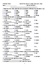 Đề ôn thi học kỳ II môn Tiếng Anh Lớp 8 - Đề số 02 - Năm học 2019-2020 (Có đáp án)